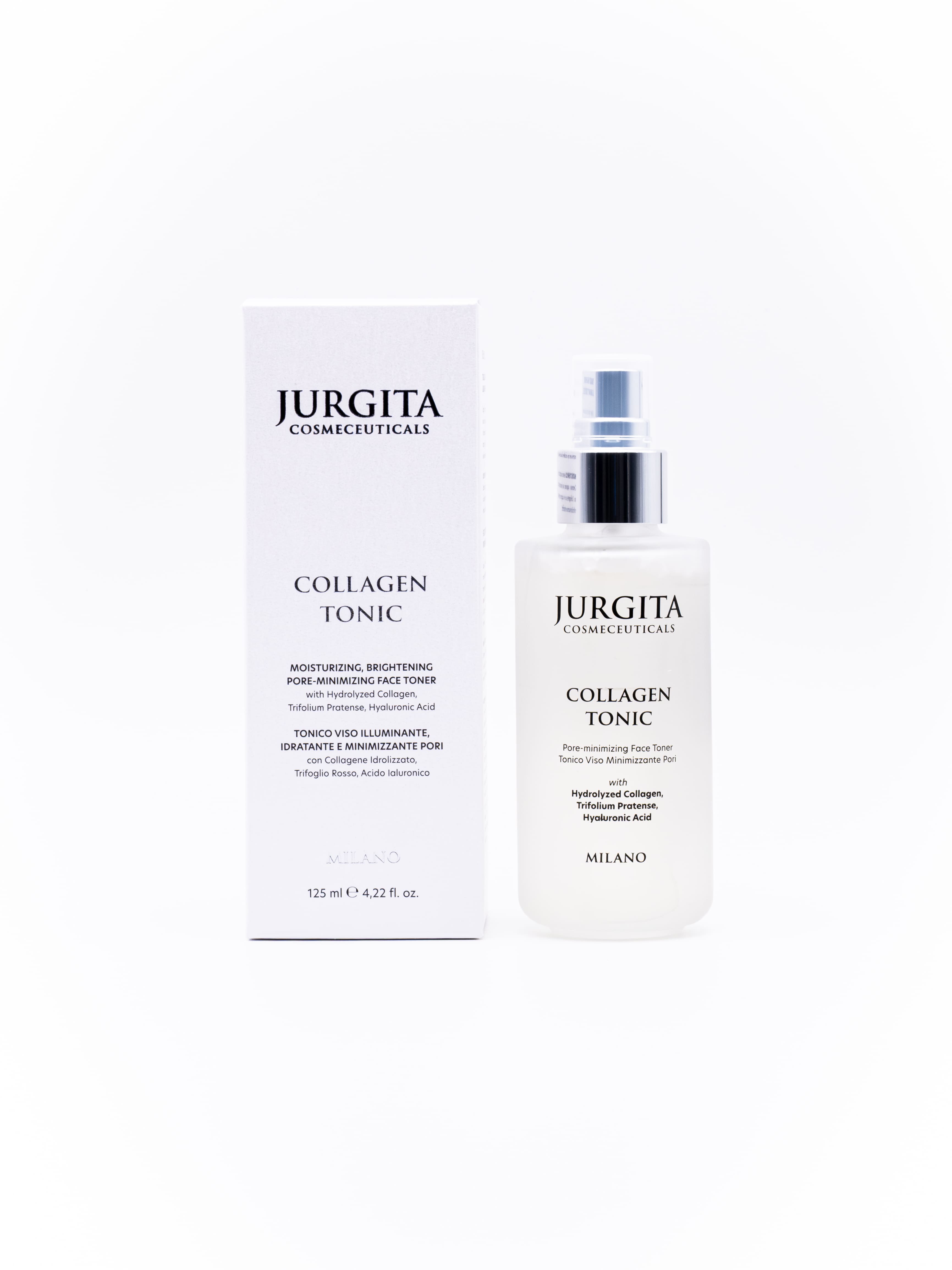 Jurgita Collagen Tonic bottle and packaging on a white background.