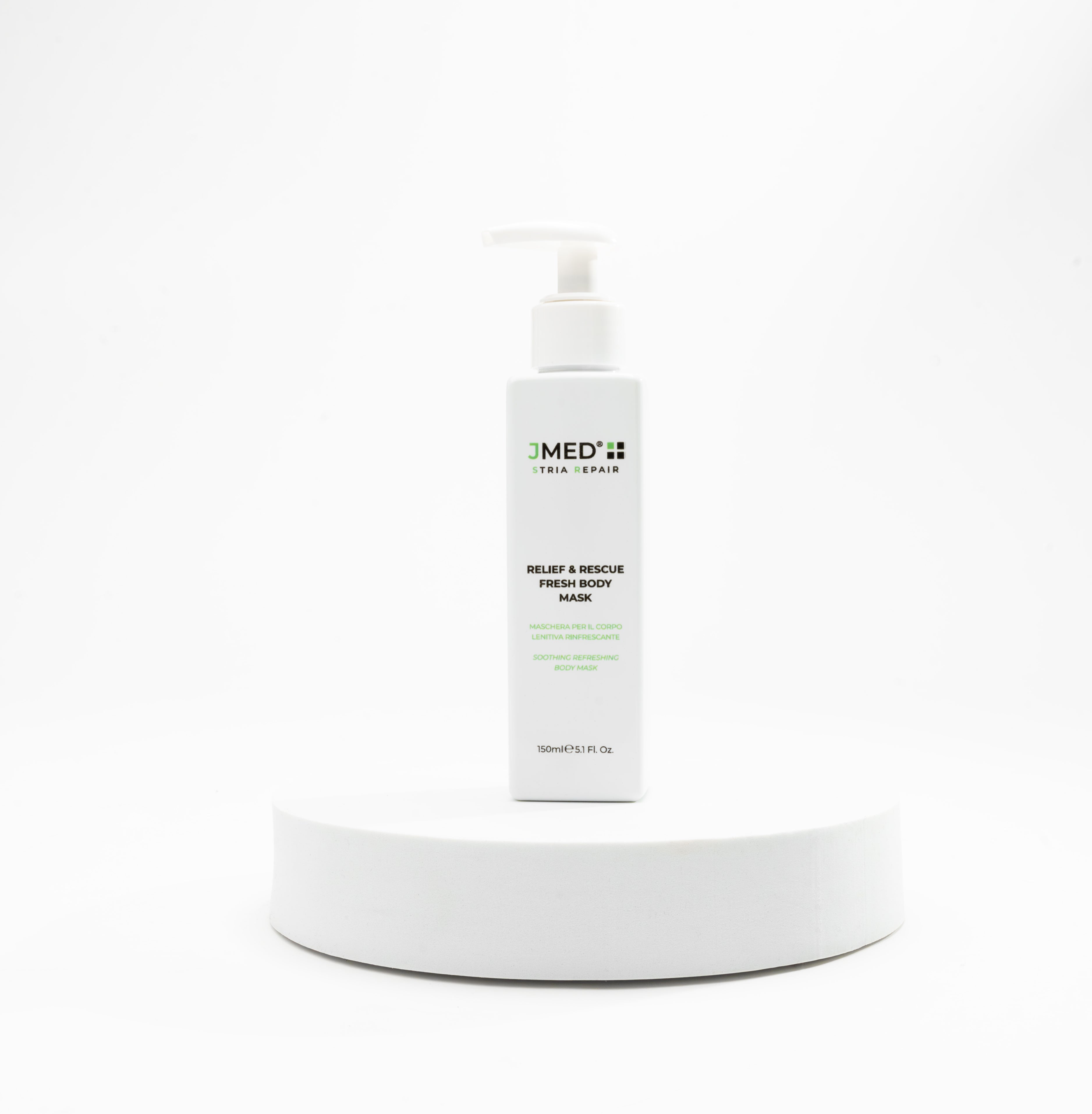 JMed Fresh Body Mask – restorative body care for irritated or sensitized skin with cooling, calming effect.